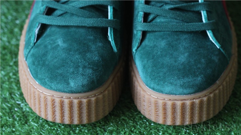 Rihanna Puma Suede Creeper Green